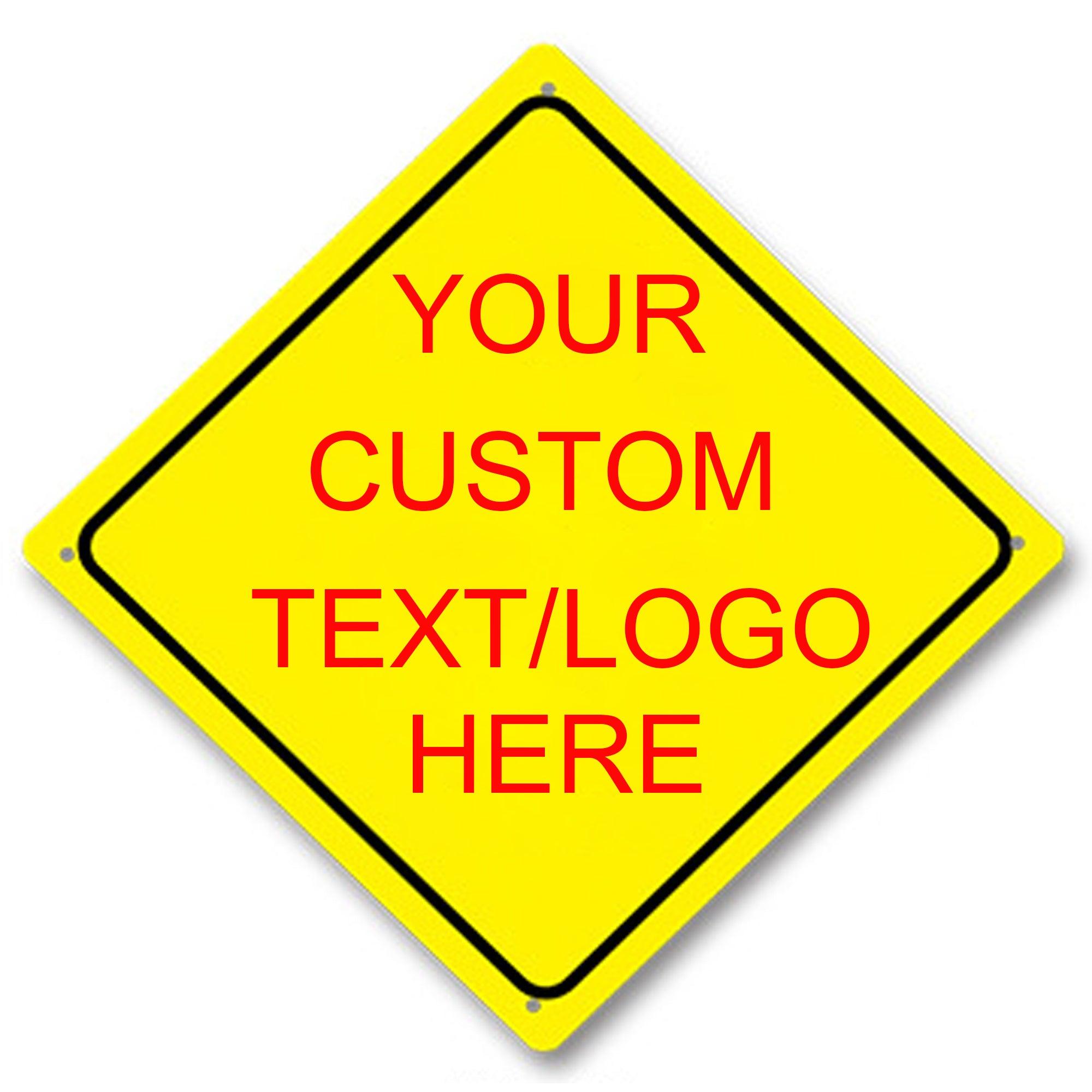 Custom Tin Sign With Your Own Image/logo/Text-Diamond-shape-20x20cm/8x8 inch - CustomizeFactory