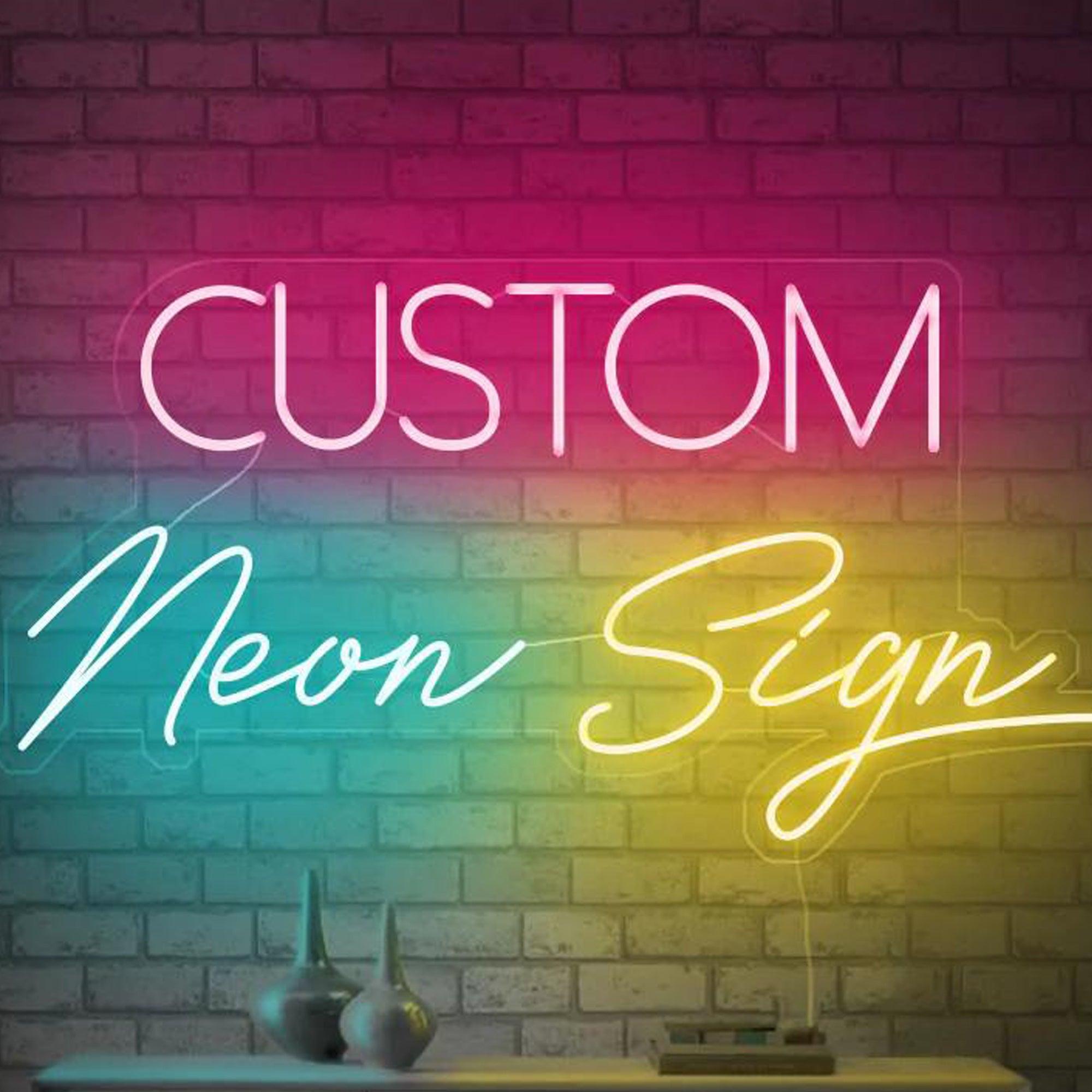 Personalize Flex LED Neon Signs Light for Wedding Party Home Decor  Customize Neon Sign Bar Store Logo Neon Sign 
